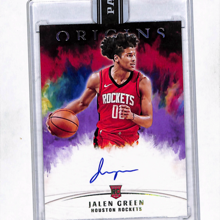 2021 Panini Origins Basketball Jalen Green #RA-CRE Black Box 1/1 RC Auto