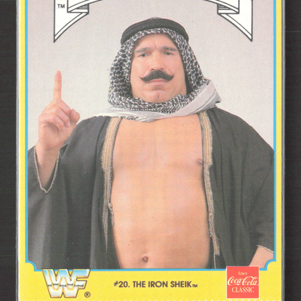 1987 Circle K WWF Supermatch Cards The Iron Sheik #20