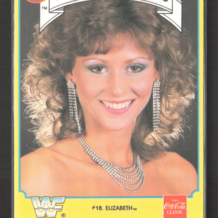1987 Circle K WWF Supermatch Cards Miss Elizabeth #18 Circle K