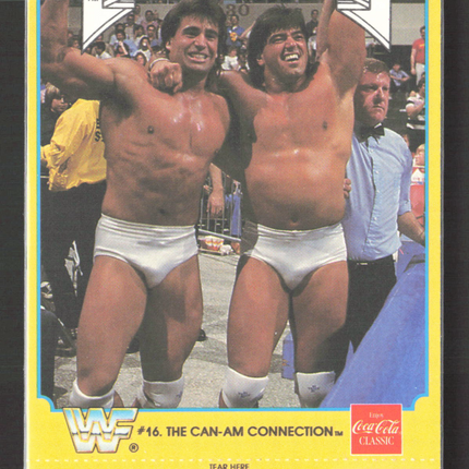 1987 Circle K WWF Supermatch Cards Tom Zenk Rick Martel #16