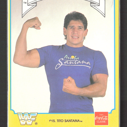 1987 Circle K WWF Supermatch Cards Tito Santana #15