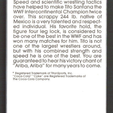 1987 Circle K WWF Supermatch Cards Tito Santana #15