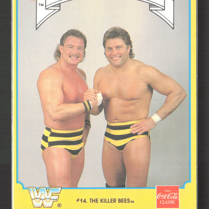 1987 Circle K WWF Supermatch Cards The Killer Bees Jim Brunzell Brian Blair #14