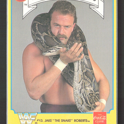 1987 Circle K WWF Supermatch Cards Jake "The Snake" Roberts #13