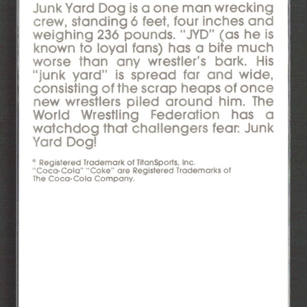 1987 Circle K WWF Supermatch Cards Junk Yard Dog #12