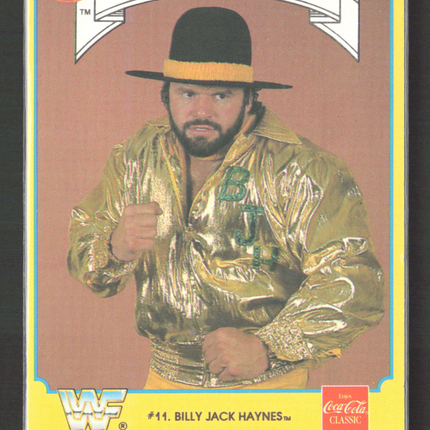 1987 Circle K WWF Supermatch Cards Billy Jack Haynes #11