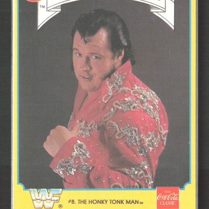 1987 Circle K WWF Supermatch Cards The Honky Tonk Man #8 Scratch-off Game Card