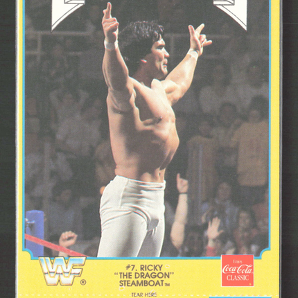 1987 Circle K WWF Supermatch Cards Ricky Steamboat #7