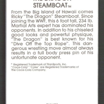 1987 Circle K WWF Supermatch Cards Ricky Steamboat #7