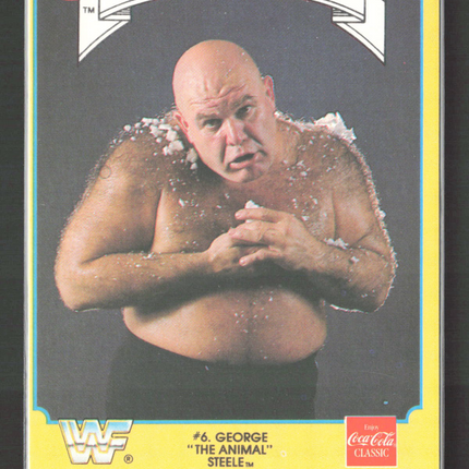 1987 Circle K WWF Supermatch Cards George "The Animal" Steele #6