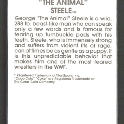 1987 Circle K WWF Supermatch Cards George "The Animal" Steele #6