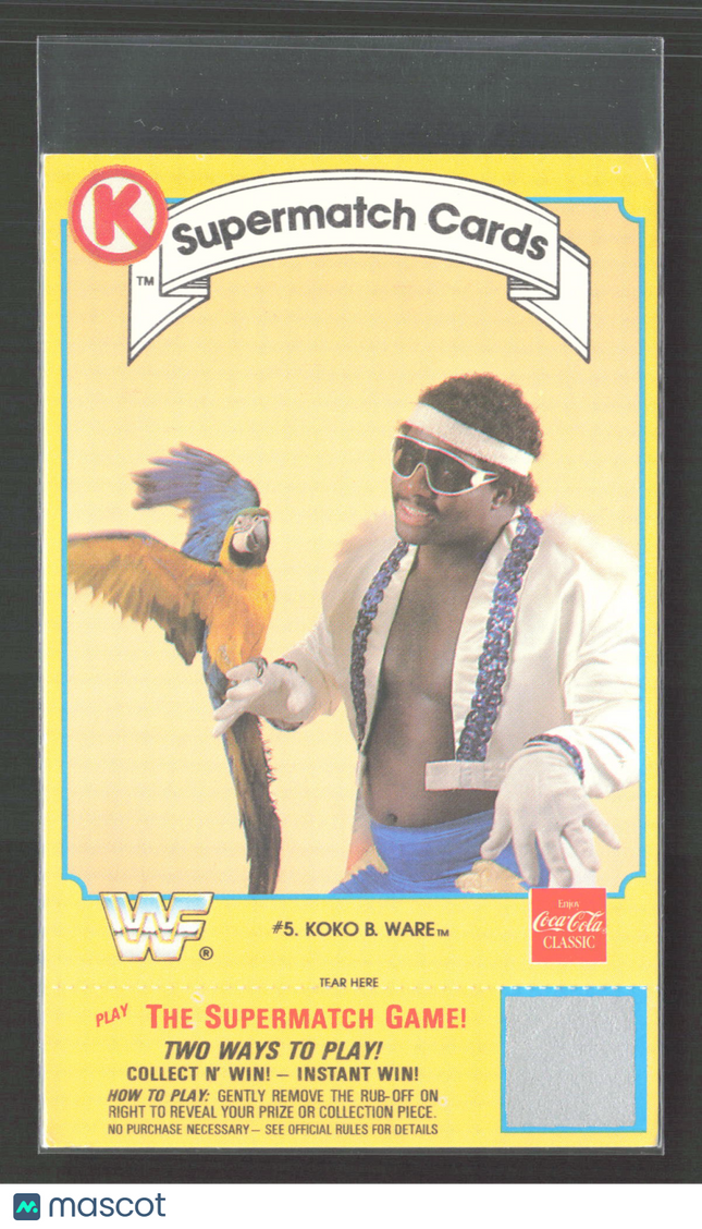 1987 Circle K WWF Supermatch Cards Koko B. Ware #5