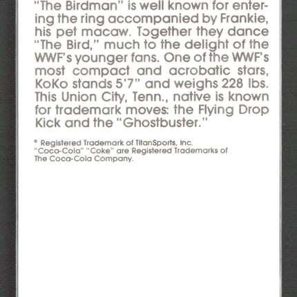 1987 Circle K WWF Supermatch Cards Koko B. Ware #5
