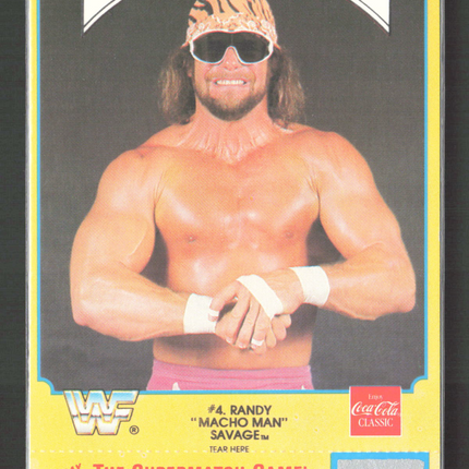 1987 Circle K WWF Supermatch Cards Randy Savage #4