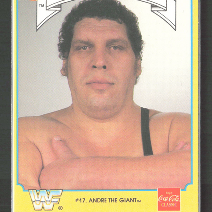 1987 Circle K Coca-Cola WWF Supermatch Cards Andre the Giant #17