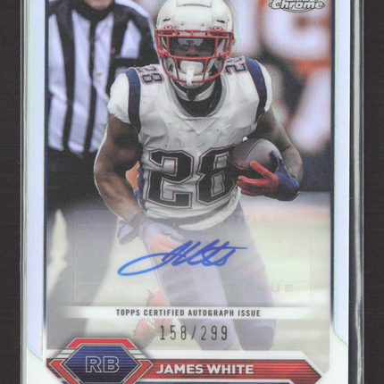 2024 Topps Chrome Composite James White #TCA-JWH Refractor 158/299 Auto