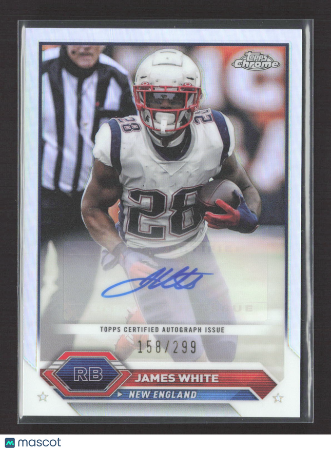 2024 Topps Chrome Composite James White #TCA-JWH Refractor 158/299 Auto