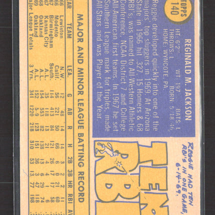 1970 Topps Reggie Jackson #140