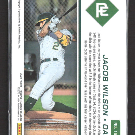 2024 Panini Prospect Edition Jacob Wilson #166 Ticket RC Auto