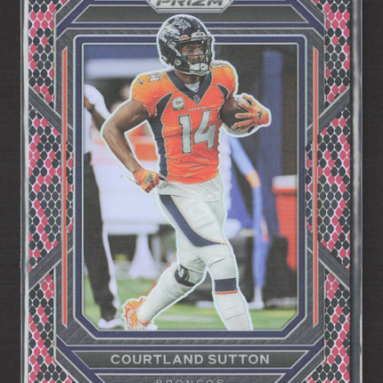 2023 Panini Prizm Courtland Sutton #90 Snakeskin