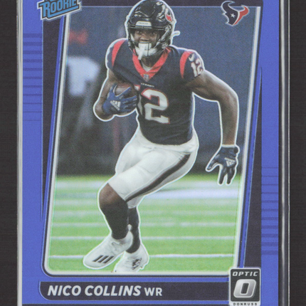 2021 Panini Donruss Optic Nico Collins #230 Blue 123/179