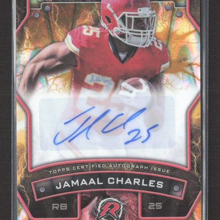 2025 Topps Resurgence Jamaal Charles #RS-JCH Auto Gold /50