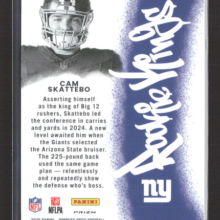 2025 Panini Donruss Optic Rookie Kings Cam Skattebo #9 RC