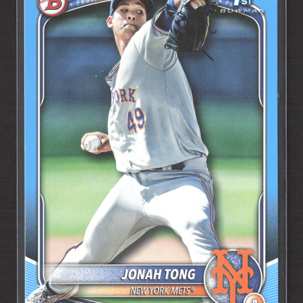 2025 Bowman Jonah Tong #BP-105 Sky Blue Paper 283/499