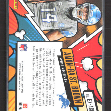 2024 Panini Absolute Explosive Amon-Ra St. Brown #EX-ASB