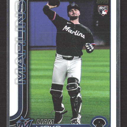 2025 Topps Update Series Liam Hicks #US52 RC Golden Mirror