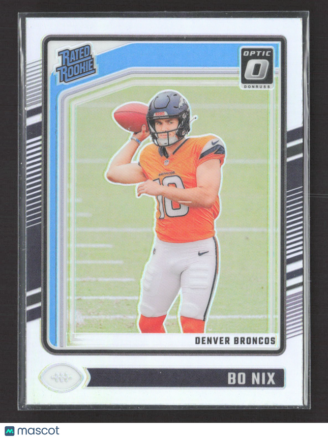 2024 Panini Donruss Optic Prizm Bo Nix #209 Holo
