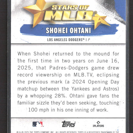 2025 Topps Stars of MLB Shohei Ohtani #SMLB-77
