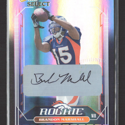 2006 Score Select Brandon Marshall #424 Black Auto /6