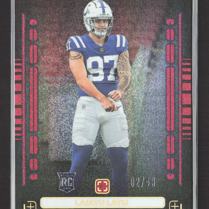 2024 Panini Photogenic Rookie Pix Laiatu Latu #11 RC 02/49