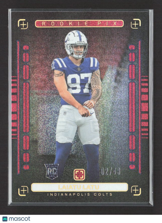 2024 Panini Photogenic Rookie Pix Laiatu Latu #11 RC 02/49
