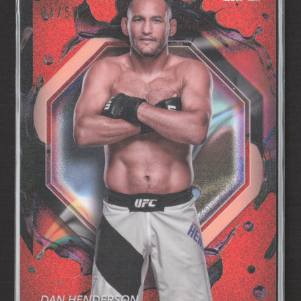 2024 Topps Finest UFC Dan Henderson #299 Oragne Refractor 04/50