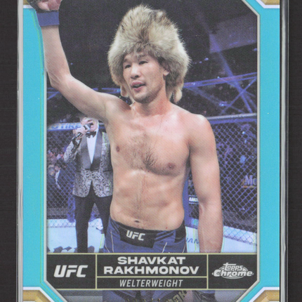 2024 Topps Chrome UFC Shavkat Rakhmonov #177 Aqua /199