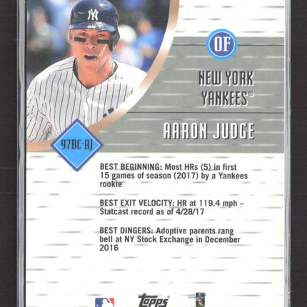2017 Bowman's Best Aaron Judge #97BC-AJ Atomic Refractor