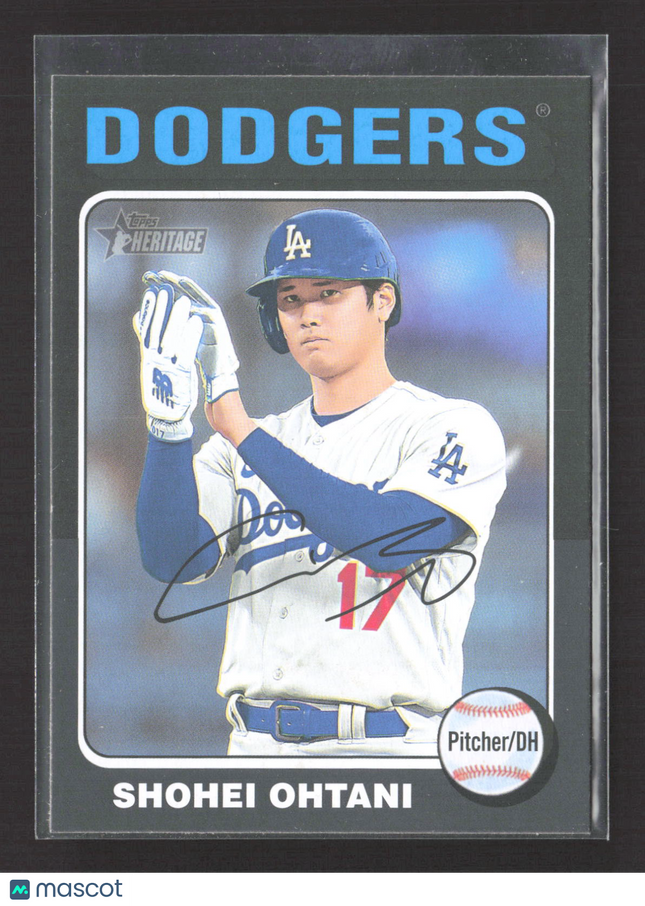 2024 Topps Heritage Shohei Ohtani #371 Black Border