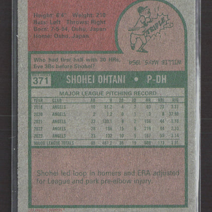 2024 Topps Heritage Shohei Ohtani #371 Black Border