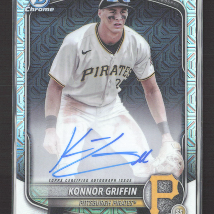 2025 Bowman Chrome Konnor Griffin #BMA-KG Mojo Refractor Auto
