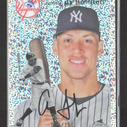 2023 Topps Chrome Platinum Aaron Judge #1 Speckle Refractor 064/150 Auto