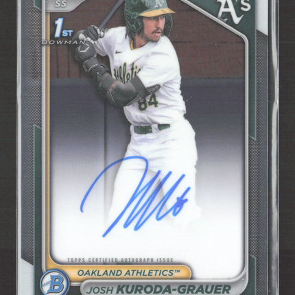 2024 Bowman Chrome Josh Kuroda-Grauer #CPA-JK Auto