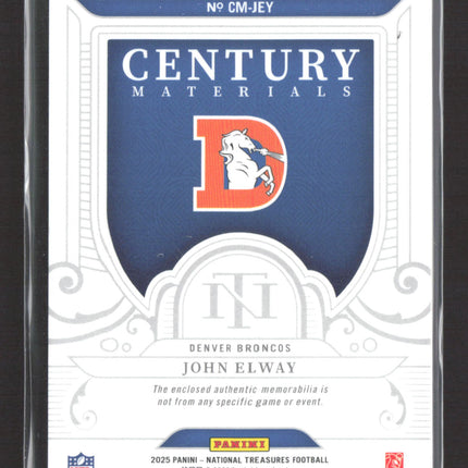 2026 National Treasures Century John Elway #CM-JEY 04/10 Laundry Tag Patch