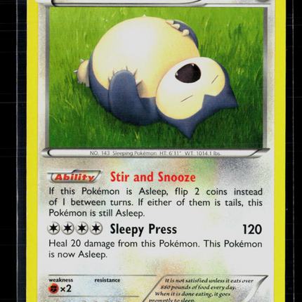 Pokemon 2016 Generations Snorlax #58/83