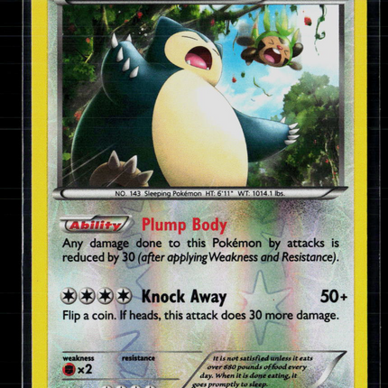Pokemon 2015 BREAKthrough Snorlax #118/162 Reverse Holo