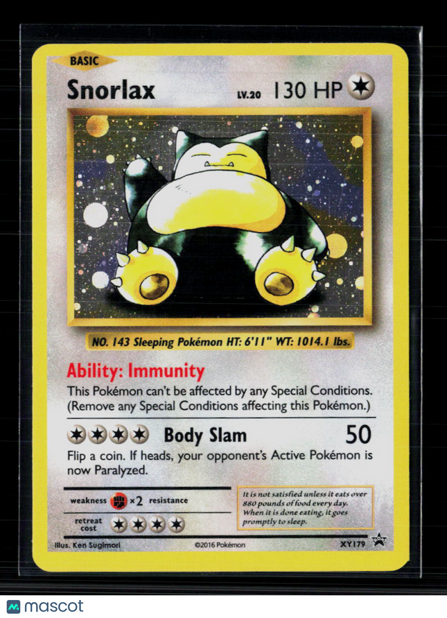 Pokemon 2016 Evolutions Snorlax #XY179