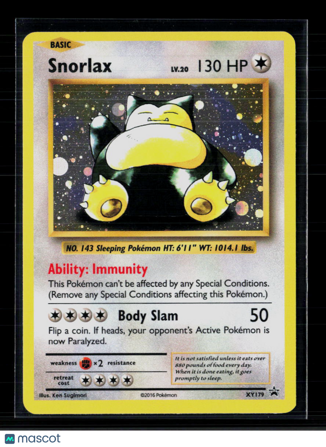Pokemon 2016 Evolutions Snorlax #XY179