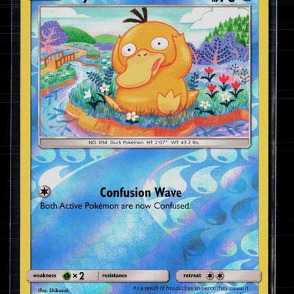 Pokemon 2017 Sun & Moon Psyduck #28/149 Reverse Holo