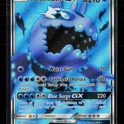 Pokemon 2017 Guardians Rising Wishiwashi GX FA #133/145